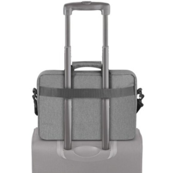 Solo New York RE: New Briefcase Laptop Tote Travel Messenger Bag Gray Unisex - Picture 5 of 14